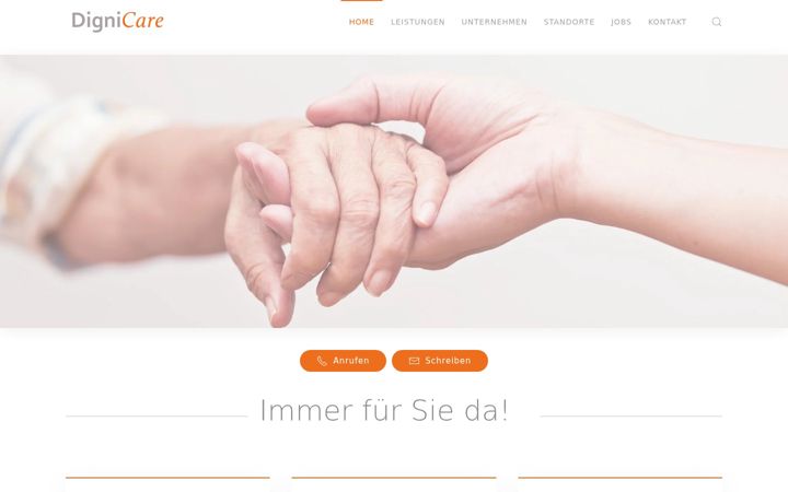 Screenshot of dignicare.de
