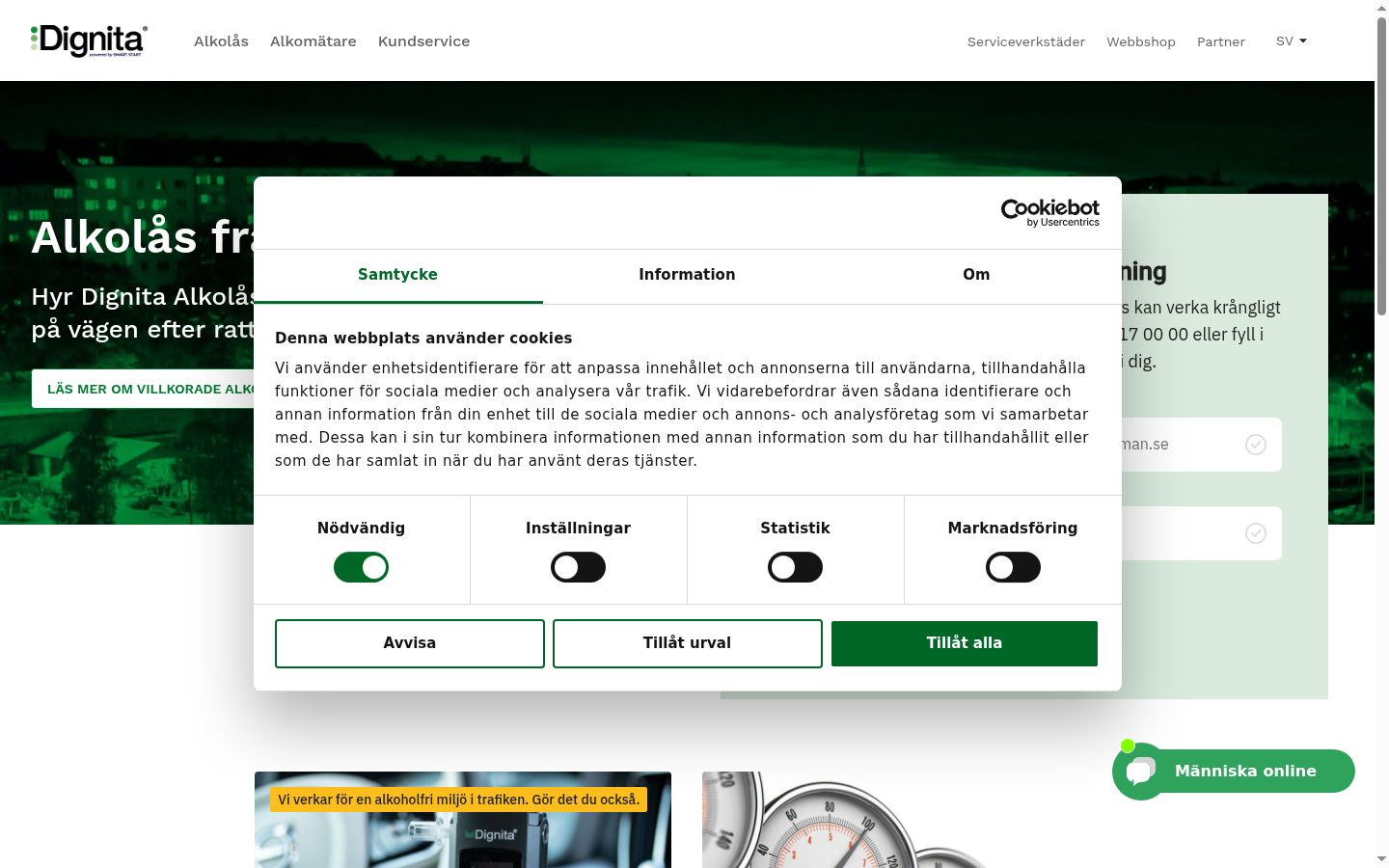 Sutikimo reklamjuostės, rodytos prieš bet kokią sąveiką, ekrano kopija