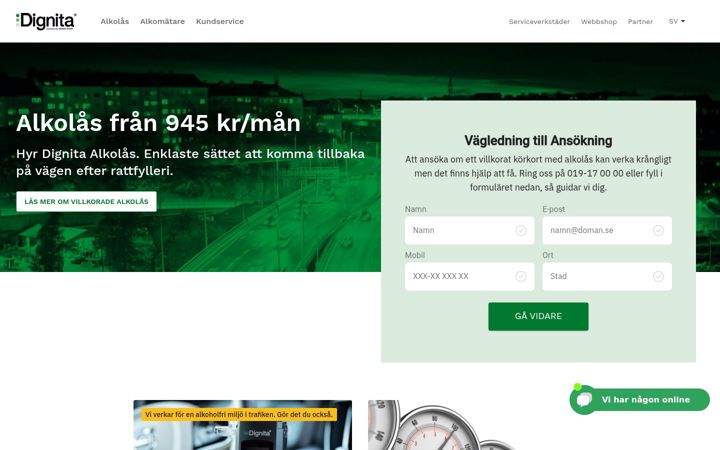Screenshot of dignita.com