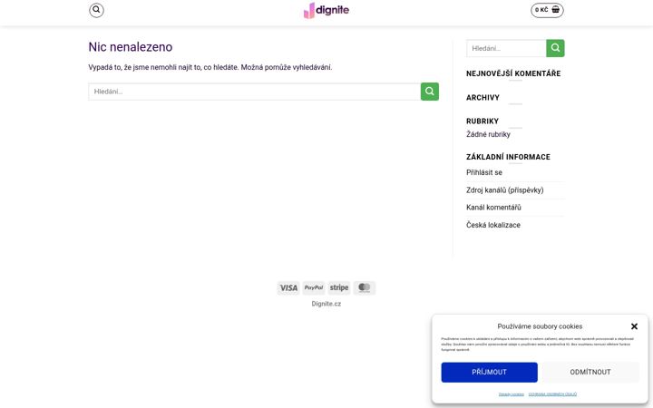 Screenshot ta' dignite.cz