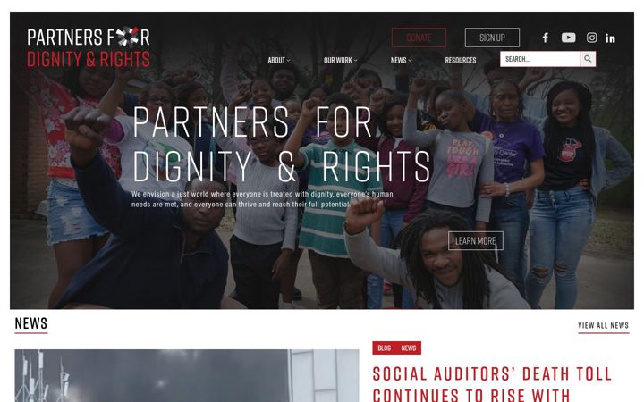 Ekrano kopija dignityandrights.org