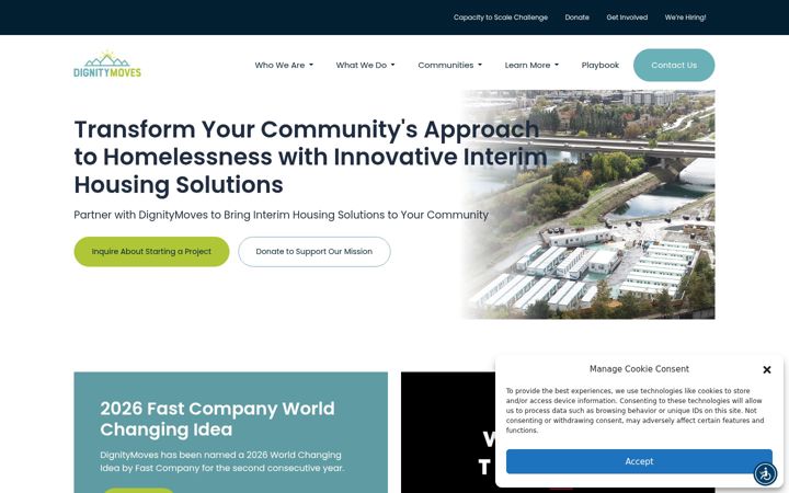 Screenshot of dignitymoves.org