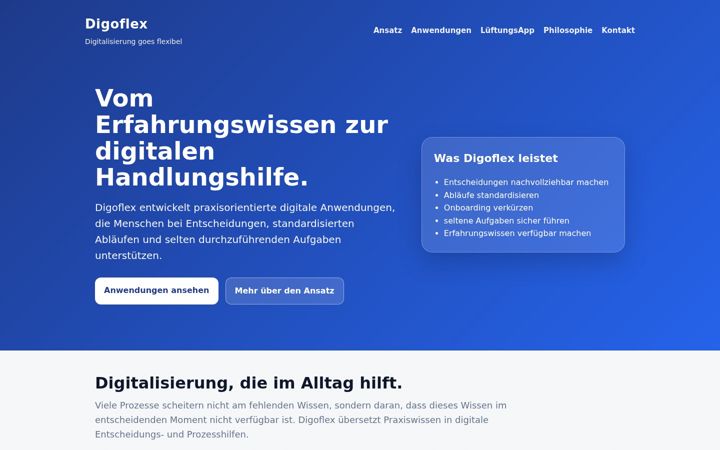 Screenshot of digoflex.com