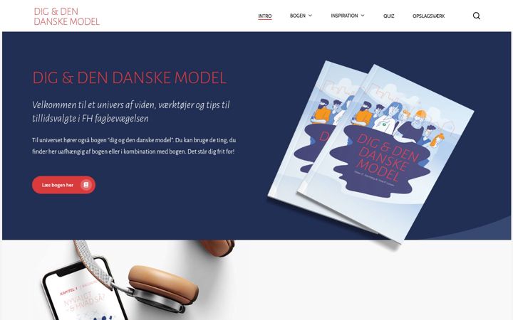 Screenshot stránky digogdendanskemodel.dk
