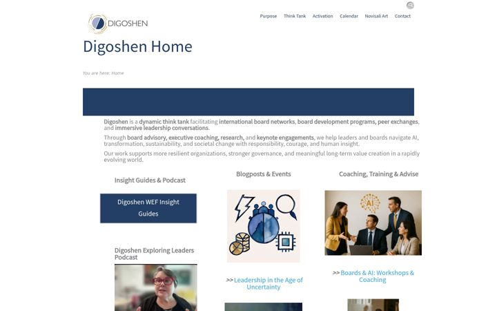 Screenshot von digoshen.com