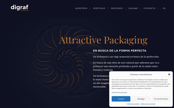 Screenshot of digrafpackaging.com