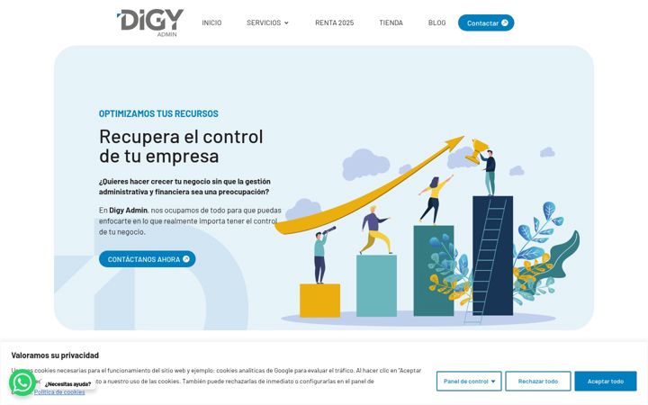 Screenshot of digyadmin.com