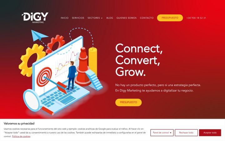 Screenshot of digymkt.com