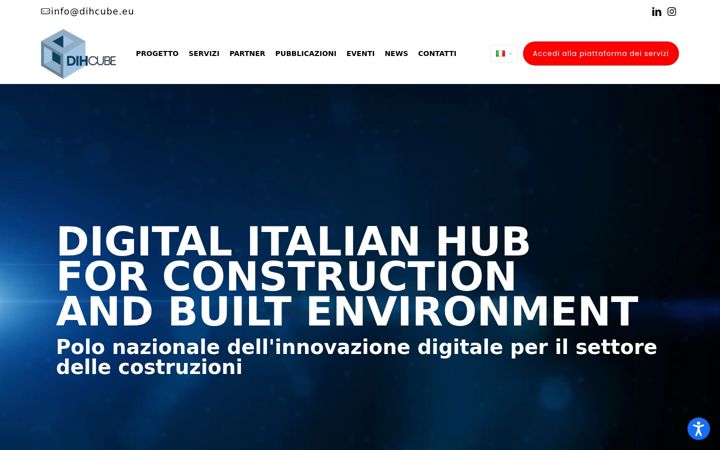 Screenshot of dihcube.eu
