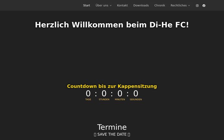 Screenshot of dihefc.de