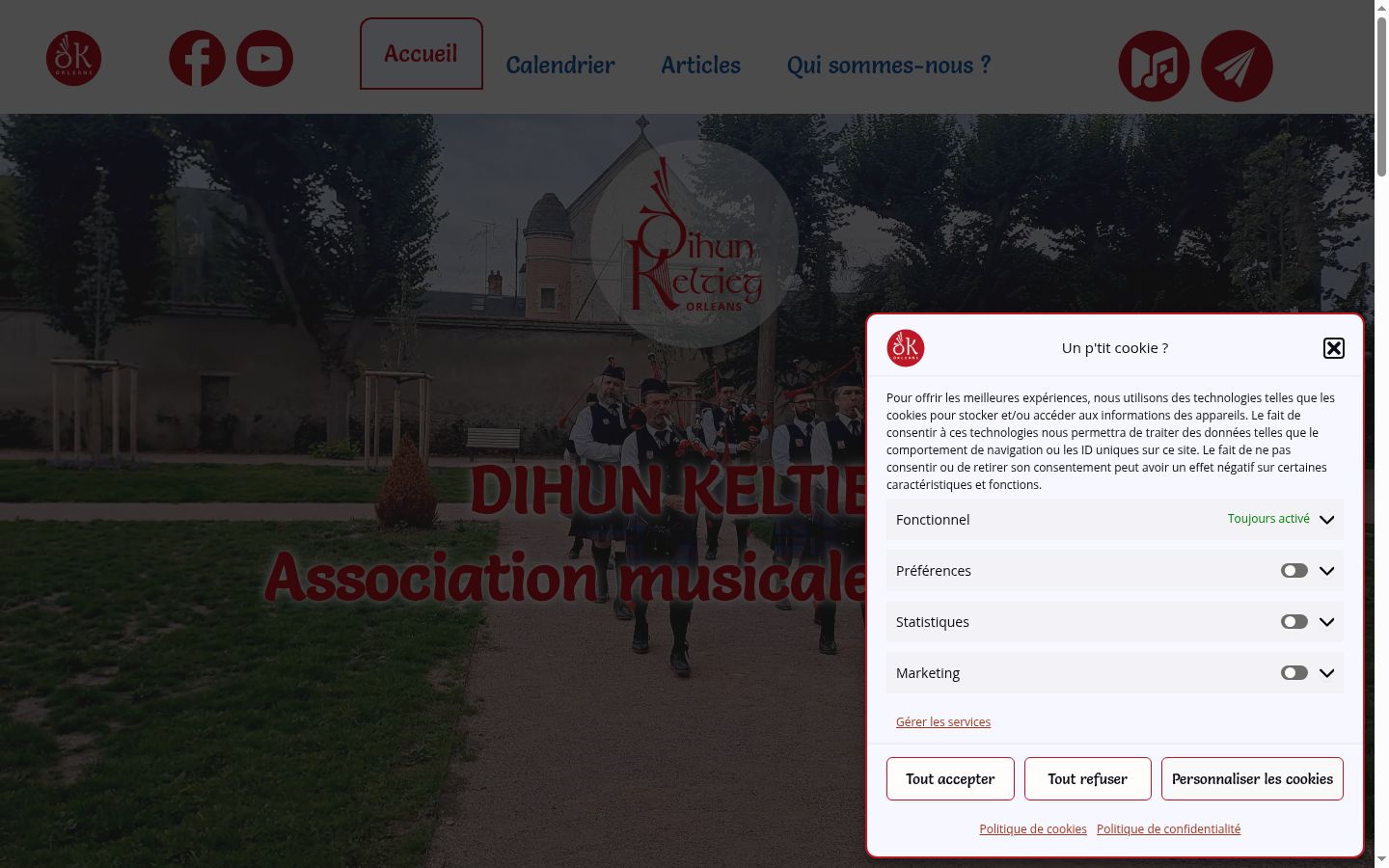 Sutikimo reklamjuostės, rodytos prieš bet kokią sąveiką, ekrano kopija