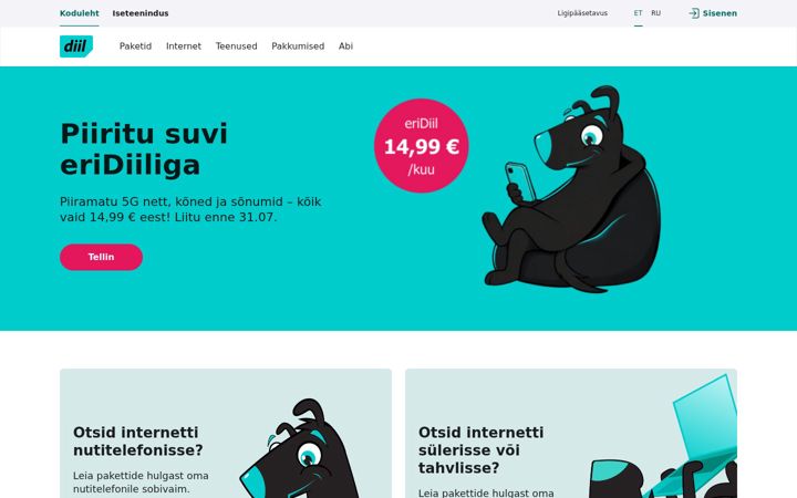 Screenshot of diil.ee