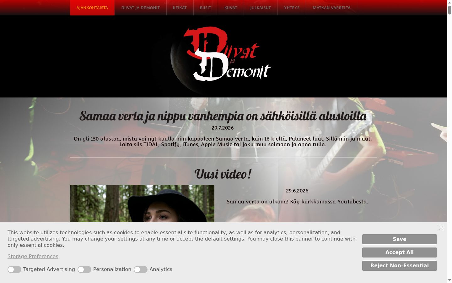 Snímek obrazovky baneru souhlasu zobrazeného před jakoukoli interakcí