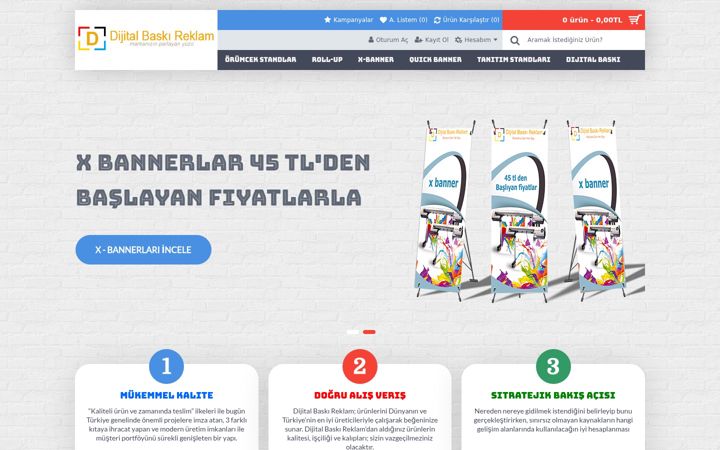 Screenshot of dijitalbaskireklam.com