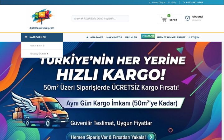 Screenshot of dijitalbaskiturkey.com