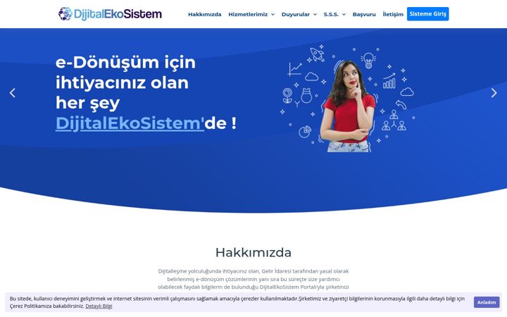Екранна снимка на dijitalekosistem.com.tr