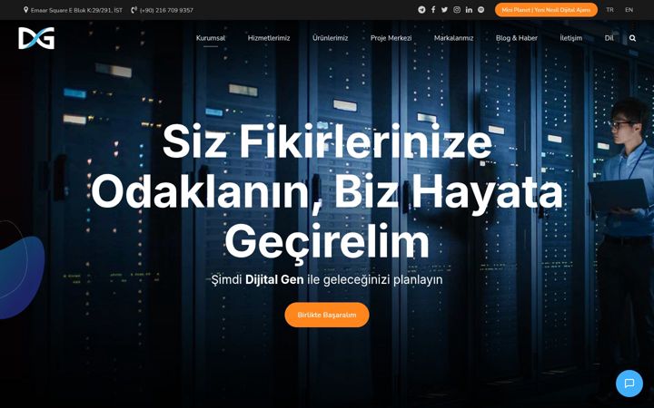 Screenshot of dijitalgen.com