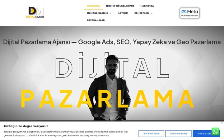Screenshot of dijitalmurat.com