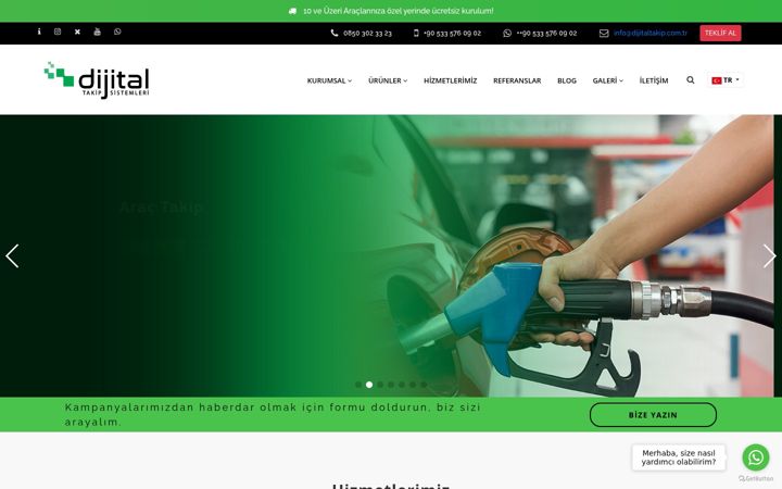 Екранна снимка на dijitaltakip.com.tr