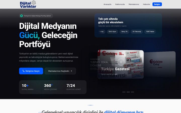 Screenshot of dijitalvarliklar.com