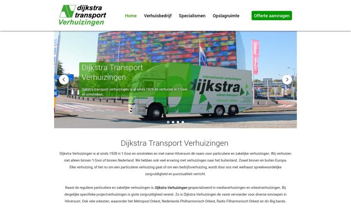 Ekrānuzņēmums no dijkstra-transport.nl