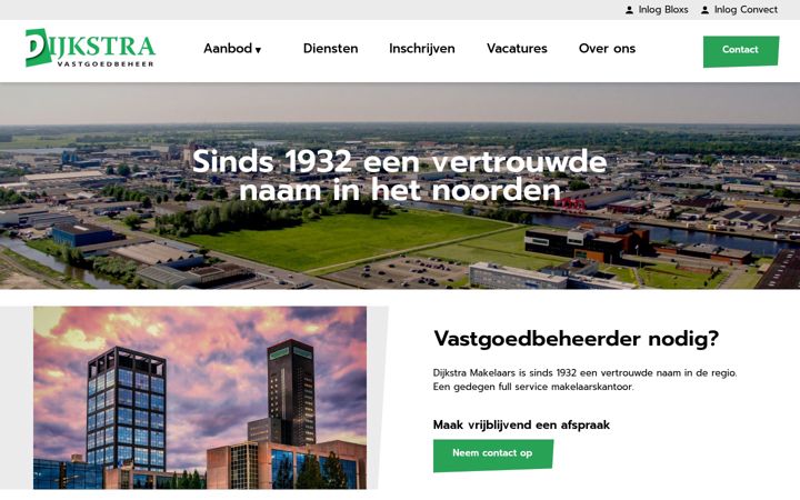 Skærmbillede af dijkstravastgoedbeheer.nl