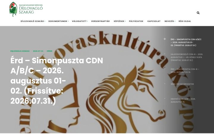 Screenshot of dijlovagloszakag.hu