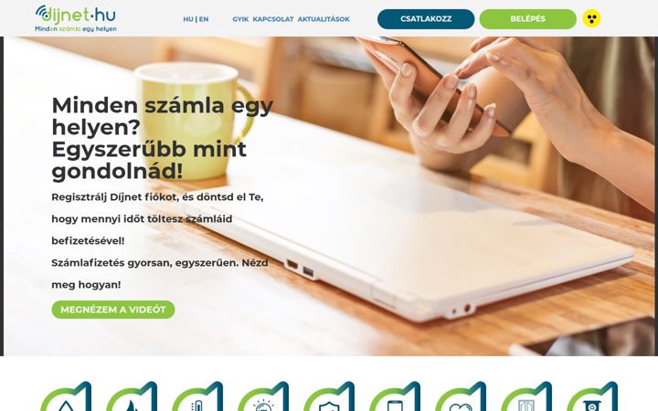 Screenshot of dijnet.hu