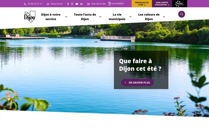 Screenshot of dijon.fr