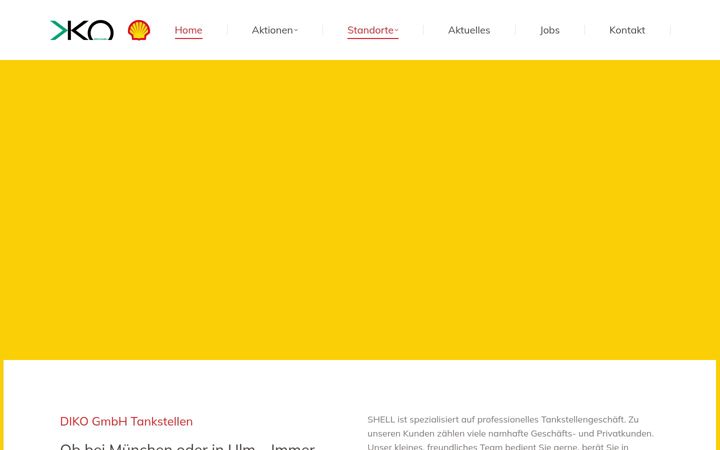 Posnetek zaslona diko-gmbh.de