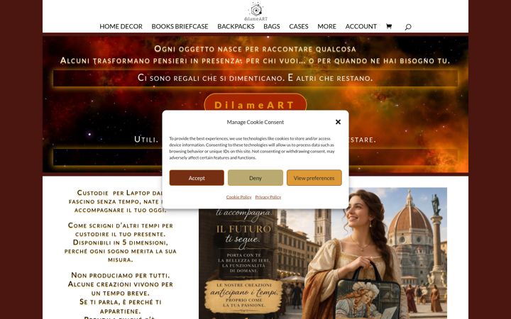 Screenshot of dilameart.com