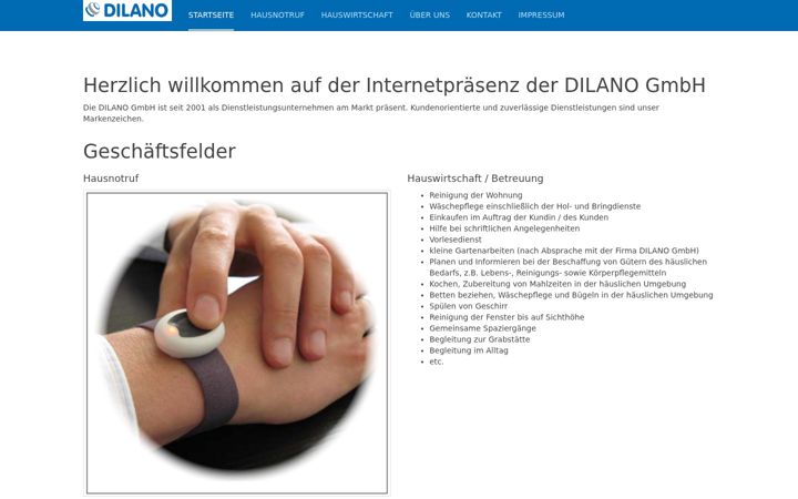 Screenshot of dilano.de