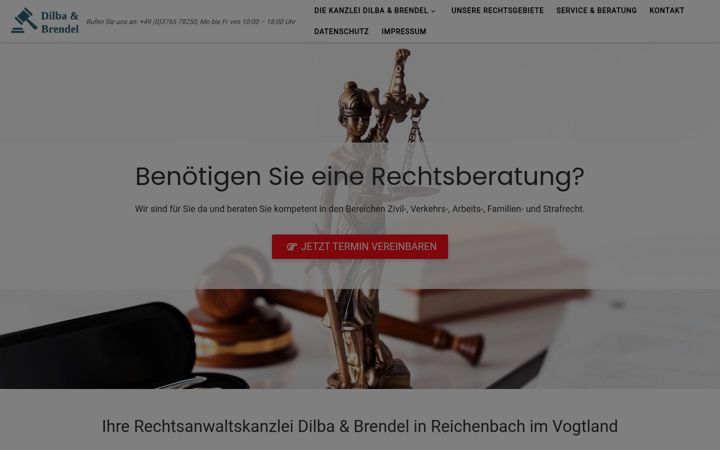 Screenshot of dilba-brendel.de