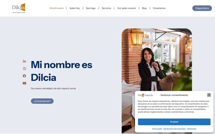 Screenshot of dilciaconecta.com