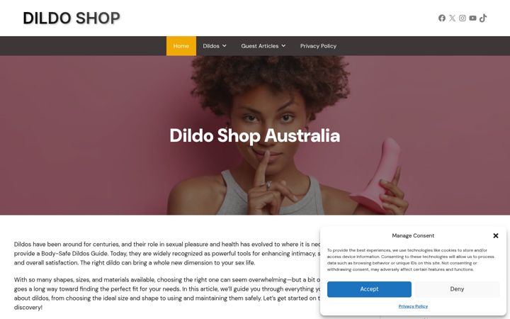 Captura de pantalla de dildo-shop.com.au