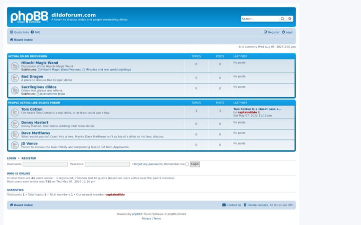 Screenshot of dildoforum.com
