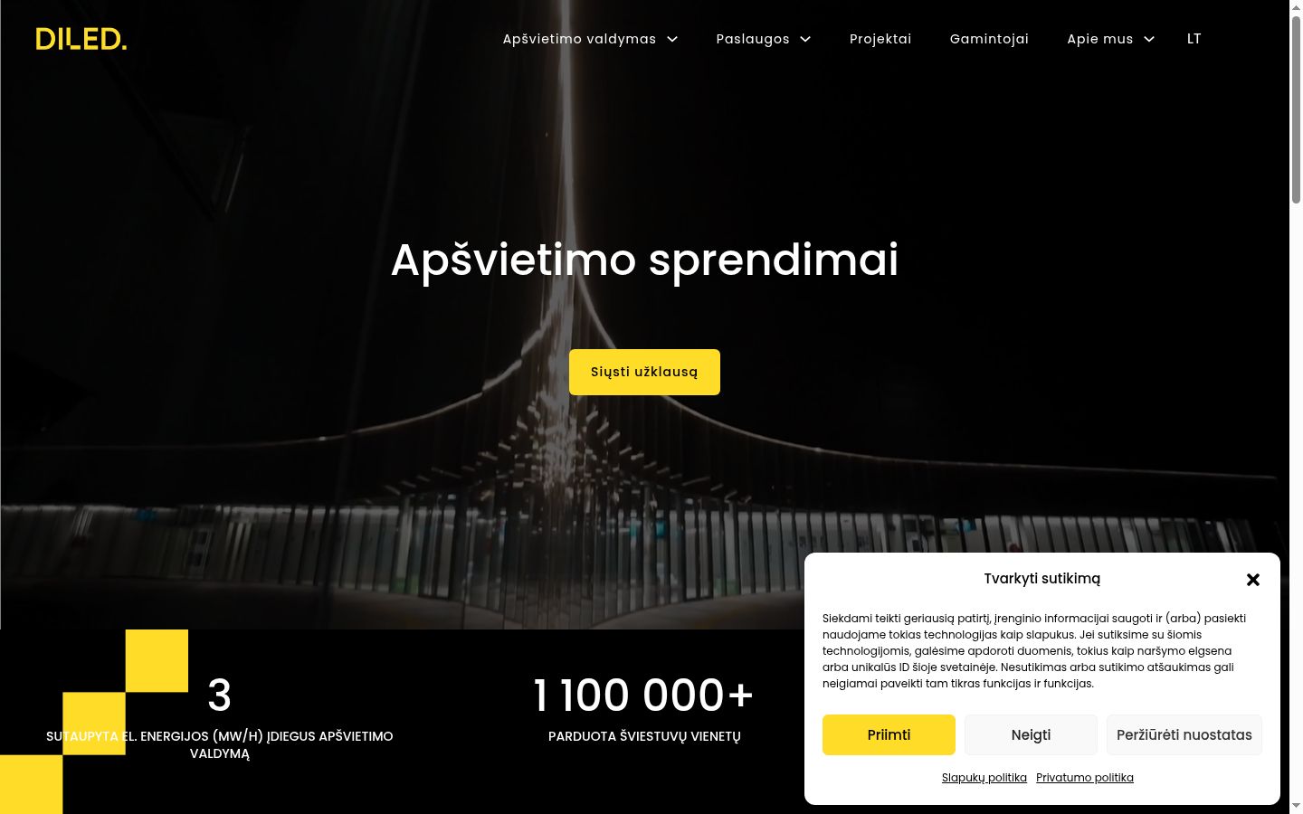 Screenshot tal-banner tal-kunsens muri qabel kwalunkwe interazzjoni