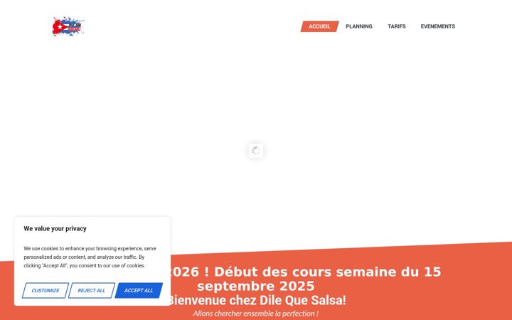 Screenshot of dilequesalsa.com