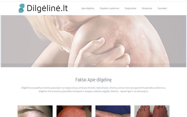 Snímek obrazovky dilgeline.lt