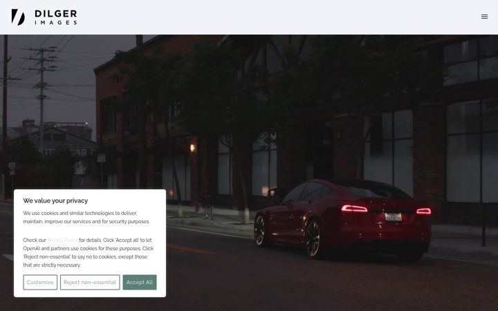 Screenshot of dilger-images.com