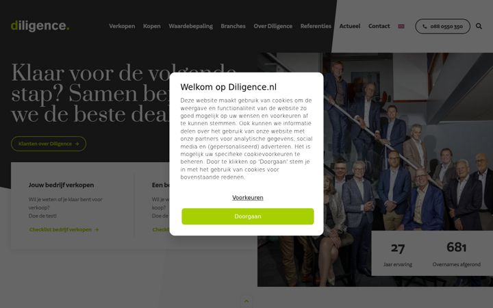 Zrzut ekranu diligence.nl