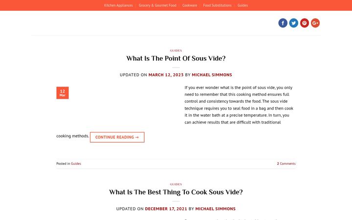 Screenshot of diligentchef.com