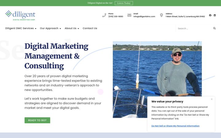 Screenshot of diligentdmc.com