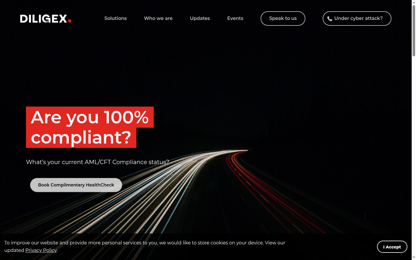 Captura de ecrã do banner de consentimento apresentado antes de qualquer interação