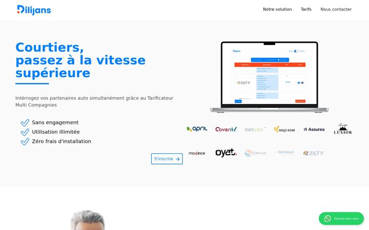 Screenshot van dilijans.fr