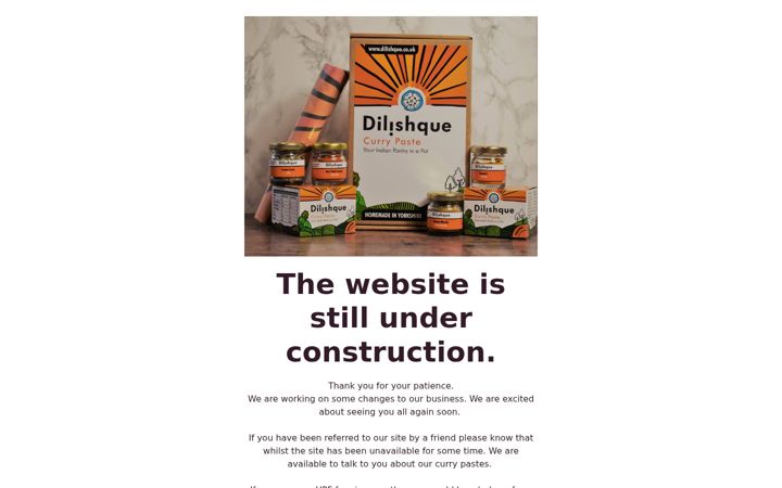 Skärmbild av dilishque.co.uk