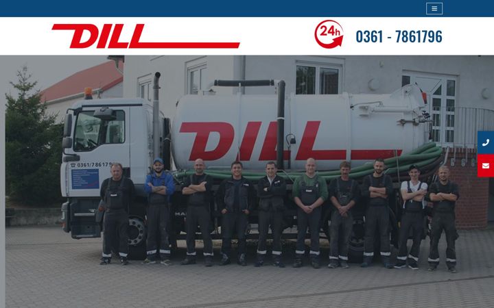 Screenshot of dill-entsorgung.de