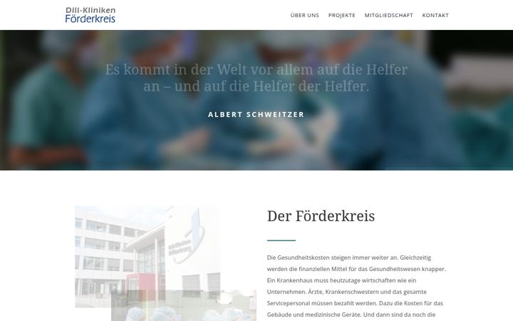 Skærmbillede af dill-kliniken-foerderkreis.de