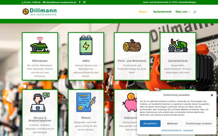 Screenshot of dillmann-gartentechnik.de