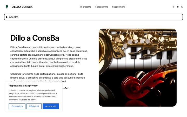 Snímek obrazovky dilloaconsba.it